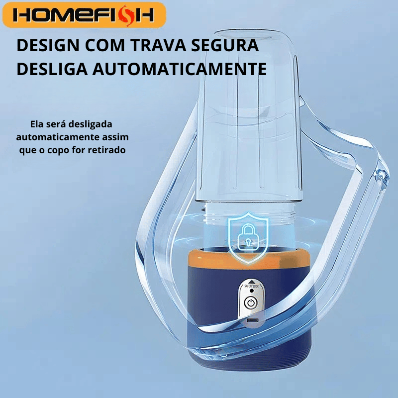 Liquidificador Portátil + 2 Copos - Houzzi