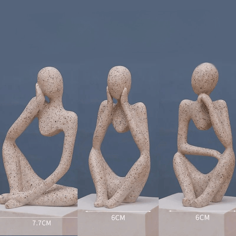 Escultura " O Pensador " em Resina - Houzzi