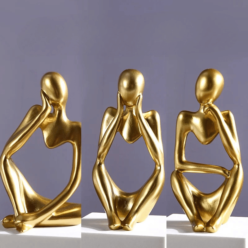 Escultura " O Pensador " em Resina - Houzzi