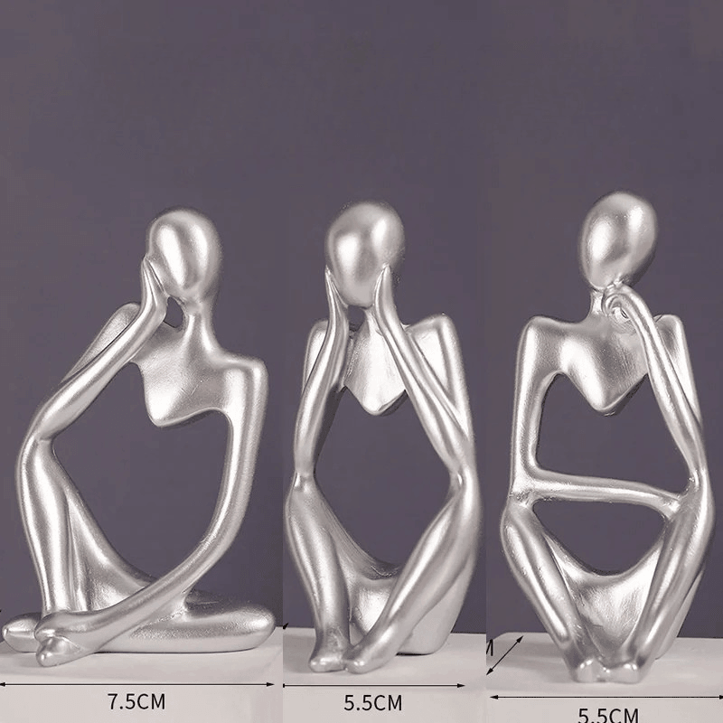Escultura " O Pensador " em Resina - Houzzi