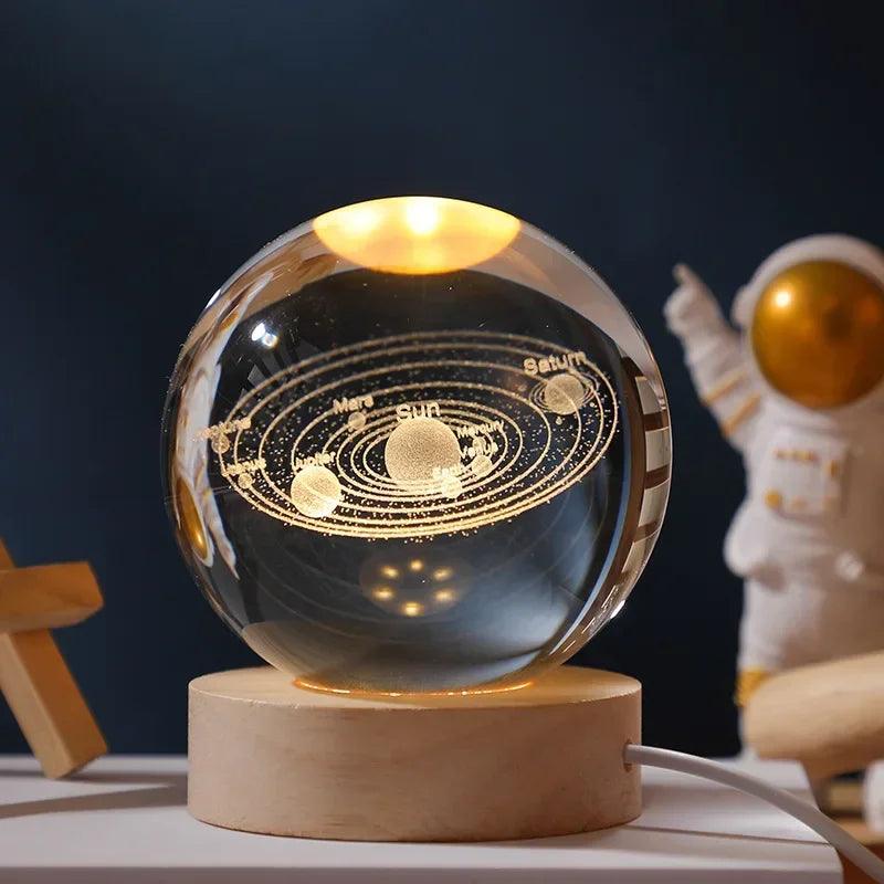 Bola de Cristal Luminosa 3D - Houzzi