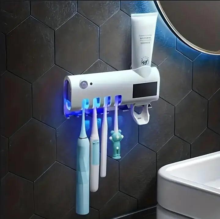 Esterilizador UV de Escova de Dente + Dispenser - Houzzi