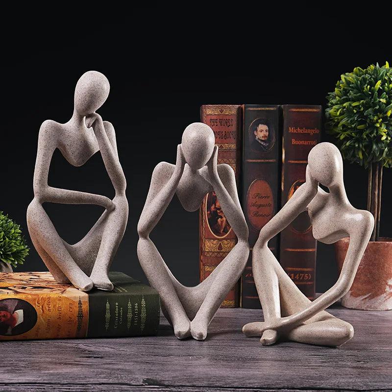 Escultura " O Pensador " em Resina - Houzzi