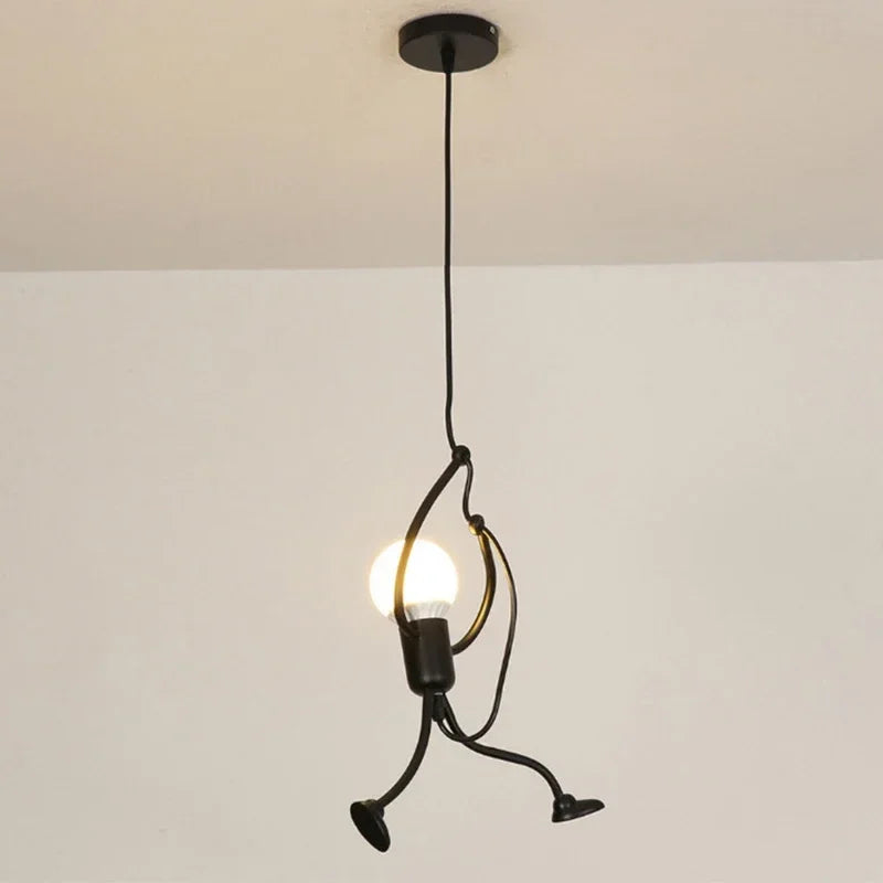 Suporte Vintage de Lâmpada Homem Pendurado - Houzzi - Houzzi