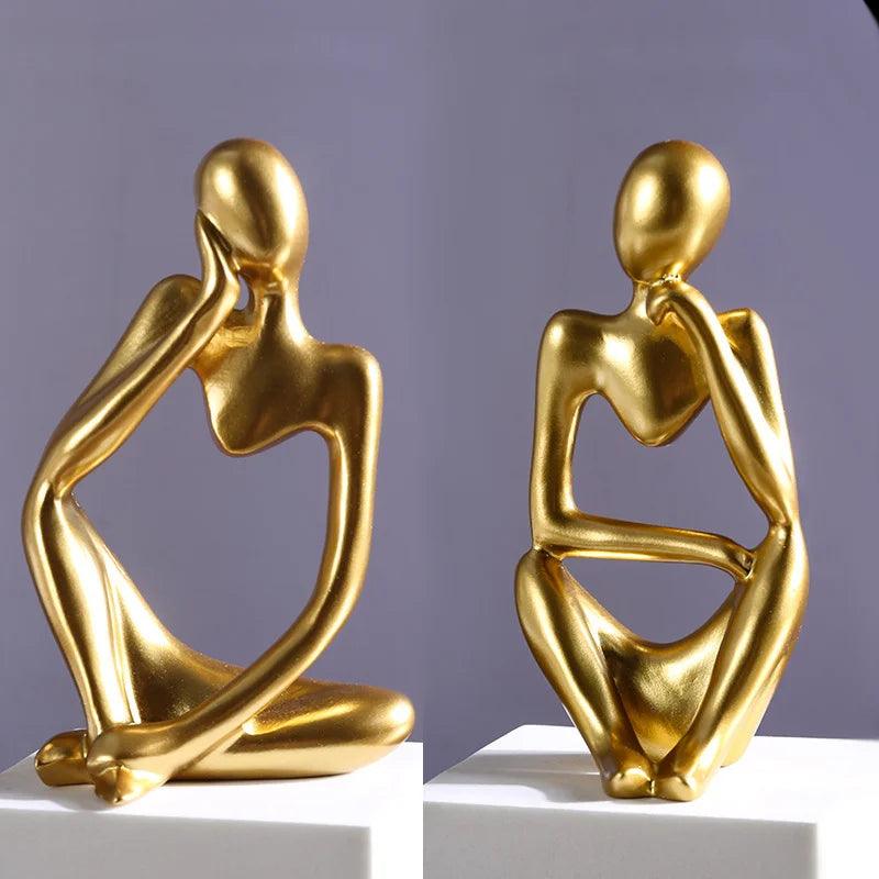 Escultura " O Pensador " em Resina - Houzzi