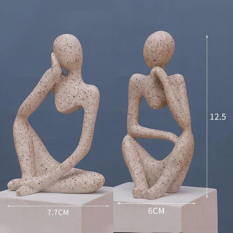 Escultura " O Pensador " em Resina - Houzzi